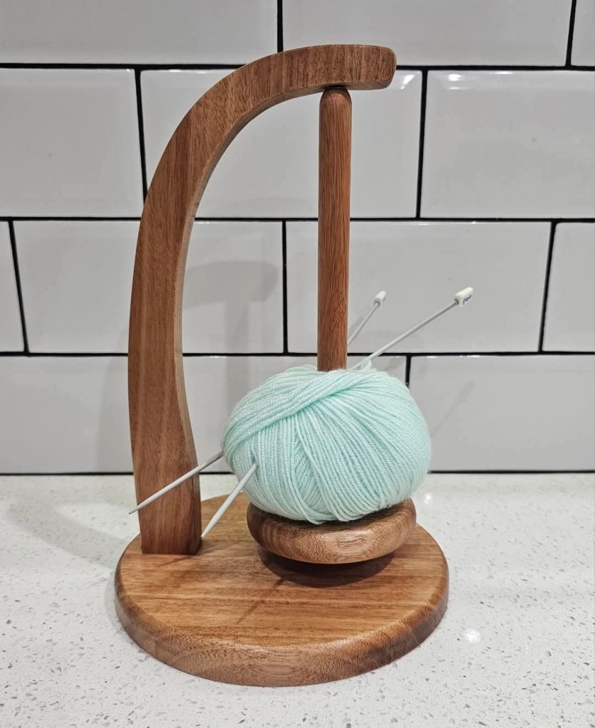 Solid Timber Yarn or Wool Holder